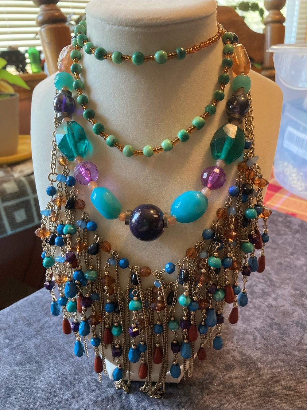 Boho Jewelry Trio of Necklaces Bohemian Style